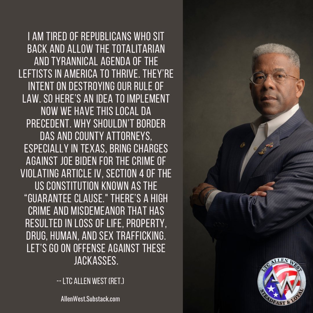 Allen West tweet media