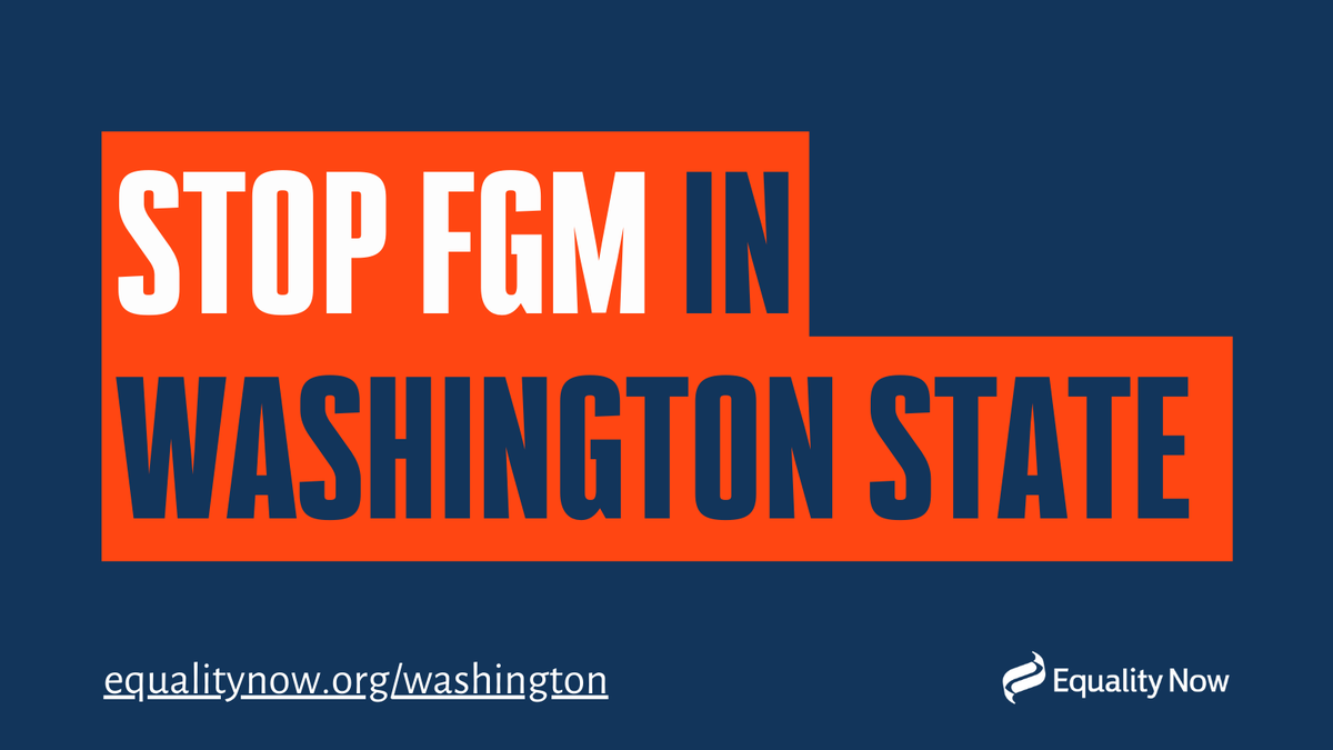 equalitynow's tweet photo. 📣#Update: 25,000 women &amp; girls in #WashingtonState are one step closer to legal protection from #FGM as Bill 5453 makes its way to the House floor. Contact your Representatives in the House to vote in favour of the bill to #EndFGM Washington State! https://t.co/LzvjfJ4BYj https://t.co/fUtMQ9tJax