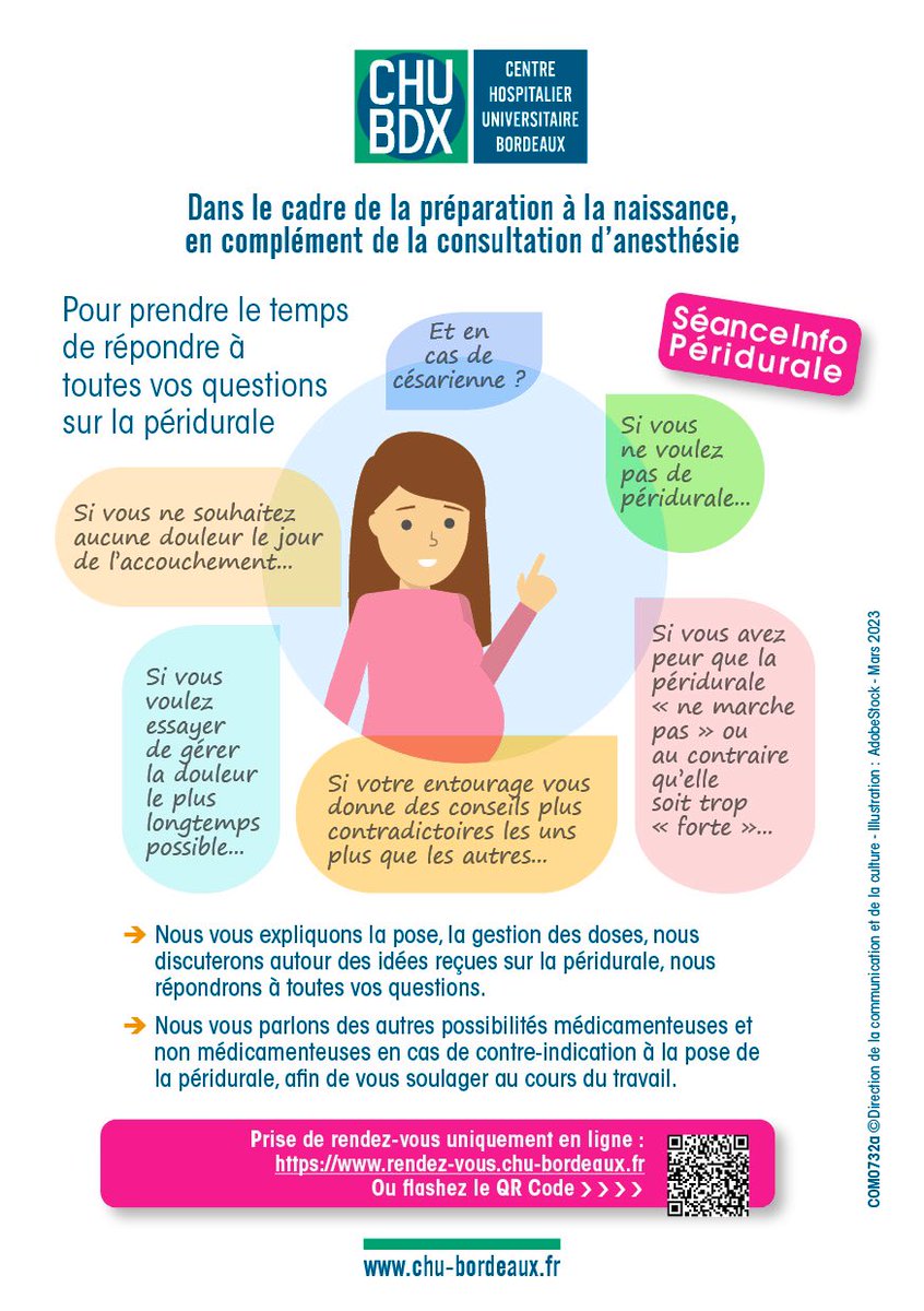 Et si on en parlait Ensemble? Intérêt de la #peridurale au cours d‘un accouchement 👶au @CHUBordeaux 🏥! Soulager la #douleur 😔 ! #rencontres des #patientes 🤰et des #soignants 👩‍⚕️🩺pour un travail en #équipe! Information et discussion: de beaux échanges en perspective 🤩🤩