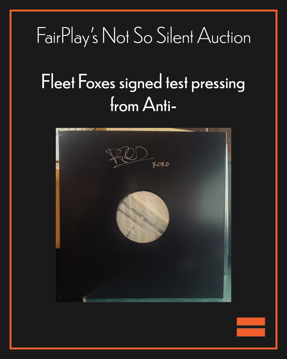 Check out the signed Fleet Foxes 'Shore' test pressing from <a href="/AntiRecords/">ANTI RECORDS</a> 

32auctions.com/organizations/…