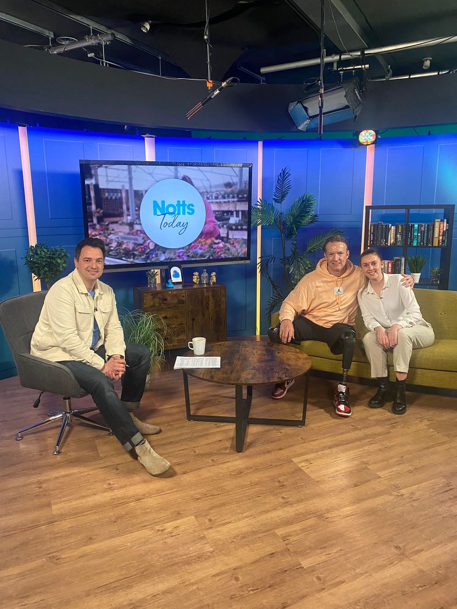 Great to have <a href="/Marathonchamp/">Richard Whitehead MBE Founder of TRWF</a> and <a href="/JordanGuard1/">Jordan Guard</a> in the Notts Today studio to talk about the new Disability Sports Alliance.

It’s a new project which aims to level the playing field for disabled athletes when it comes to media exposure and other platforms. #watchthisspace