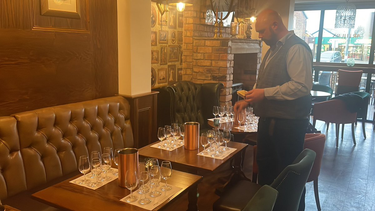 Setting up for our first ‘wines if the Languedoc’ tasting @arthurschurchtown <a href="/HouseOfTownend/">House of Townend</a> <a href="/XXavierROGER/">XavierROGER</a>