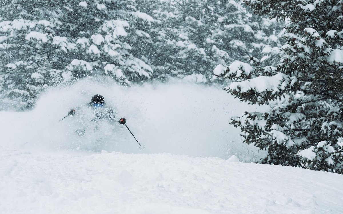 SnowbasinResort's tweet photo. You’ll never believe this.. we got MORE snow!! ❄️

10” overnight
23” in 24 hours 
47” storm total
163” in two weeks
223” in 30 days https://t.co/doetyrTlWG