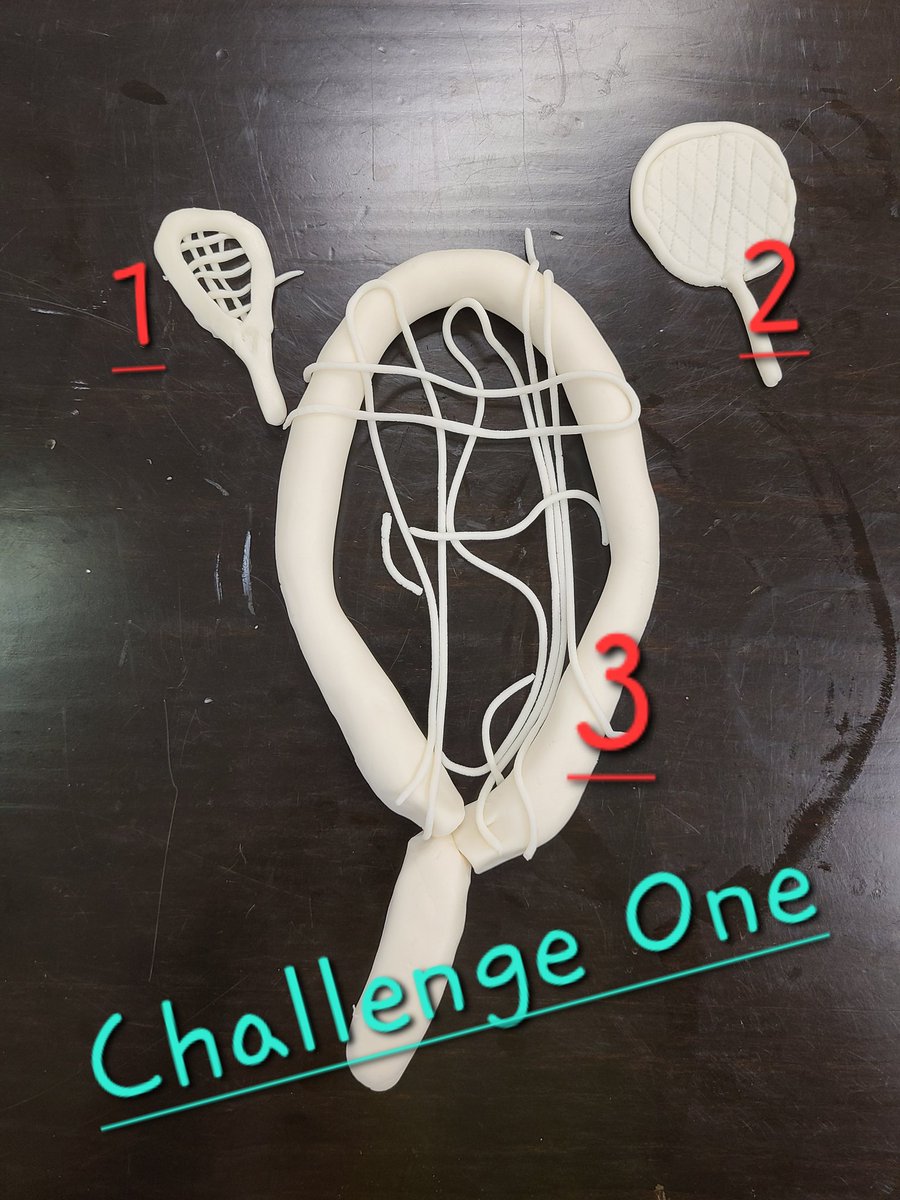 MissALittle27's tweet photo. Fondant challenges in Pastry Arts! Challenge one? Tennis Racket
Challenge two? Toothbrush 
Place your votes for the winners now! 
#redbud132 #fondant #pastryarts https://t.co/BuMLiz9Ebz