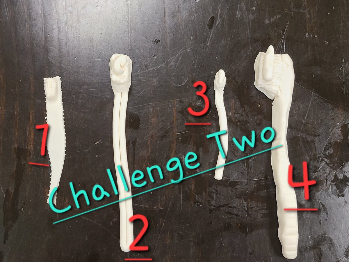 MissALittle27's tweet photo. Fondant challenges in Pastry Arts! Challenge one? Tennis Racket
Challenge two? Toothbrush 
Place your votes for the winners now! 
#redbud132 #fondant #pastryarts https://t.co/BuMLiz9Ebz