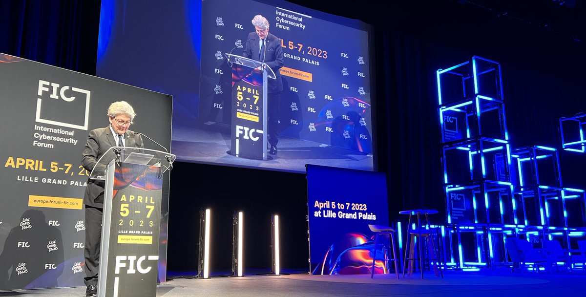 A European Cyber Shield for our resilience!🛡️🇪🇺 

In the face of increasing #cyber attacks (+140%), a common EU plan:

✔️Secure technologies &amp; infrastructures

✔️Operational cooperation &amp; European Cyber Reserve

✔️Dissuasive sanctions

Keynote #FIC2023 ⤵️

ec.europa.eu/commission/pre…