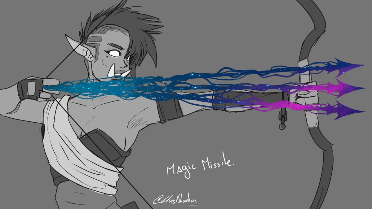LluisAbadias's tweet photo. A bow is just a way cooler focus than a staff.

#Facts #caster #mage #dnd https://t.co/RpRZjUDRtL
