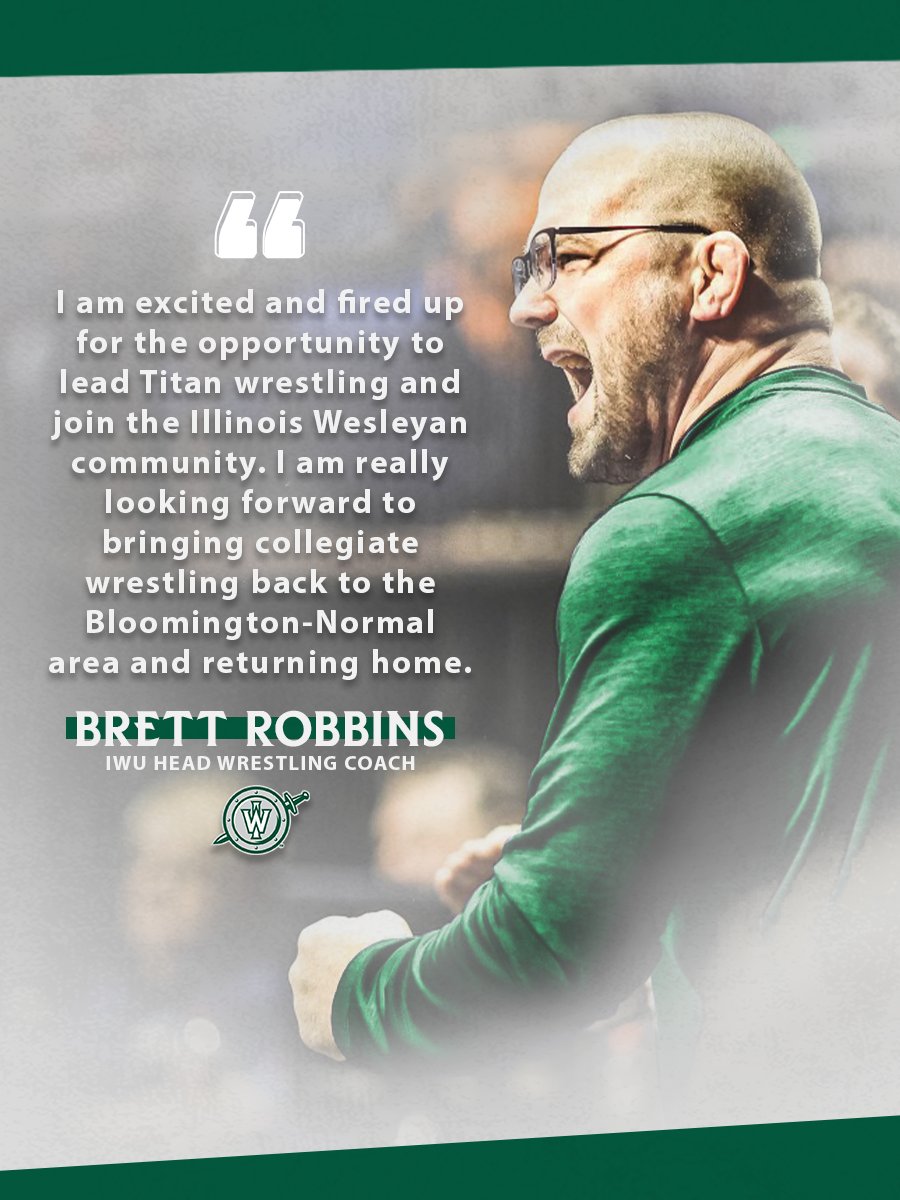 🚨 Brett Robbins Selected to Lead IWU Wrestling Programs 🚨

📰 bit.ly/Brett-Robbins-…

#TGOE | <a href="/nwcawrestling/">NWCA</a> | <a href="/IWU_Wrestling/">IWU Wrestling</a>