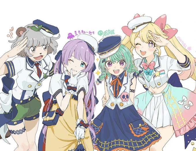 カワイイを合作しました#てぇてぇトレイン#ぴくちあ #ぽこあーと #もちひよあーと #やひろかいたぞ 
