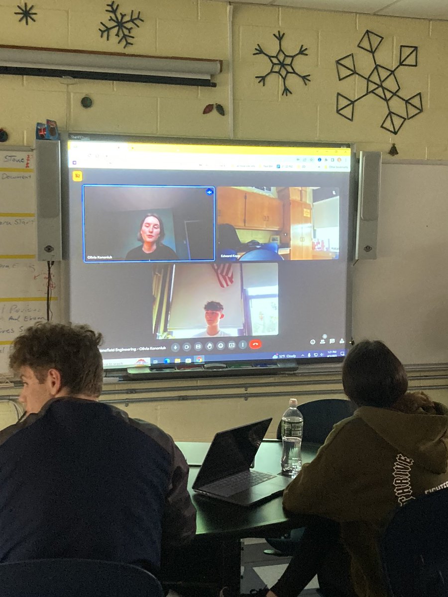 Thank you Olivia Kononiuk from Stonefield Engineering for speaking to our  STEM Capstone students about your career in civil engineering.