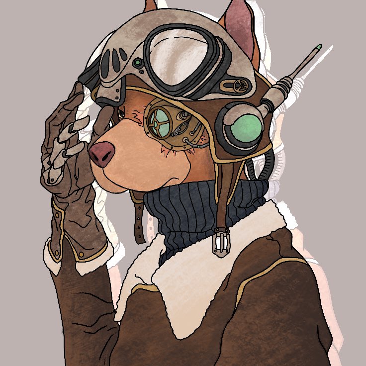marz_nft's tweet photo. Hey guys! 
So i created a new series called “MARZel Universe”

It’s purely for art enjoyers where i’ll be creating some characters that live in this universe that exists in my head 😅

This is my first piece: “Sprocket” 🫶 https://t.co/80emGESIWc
