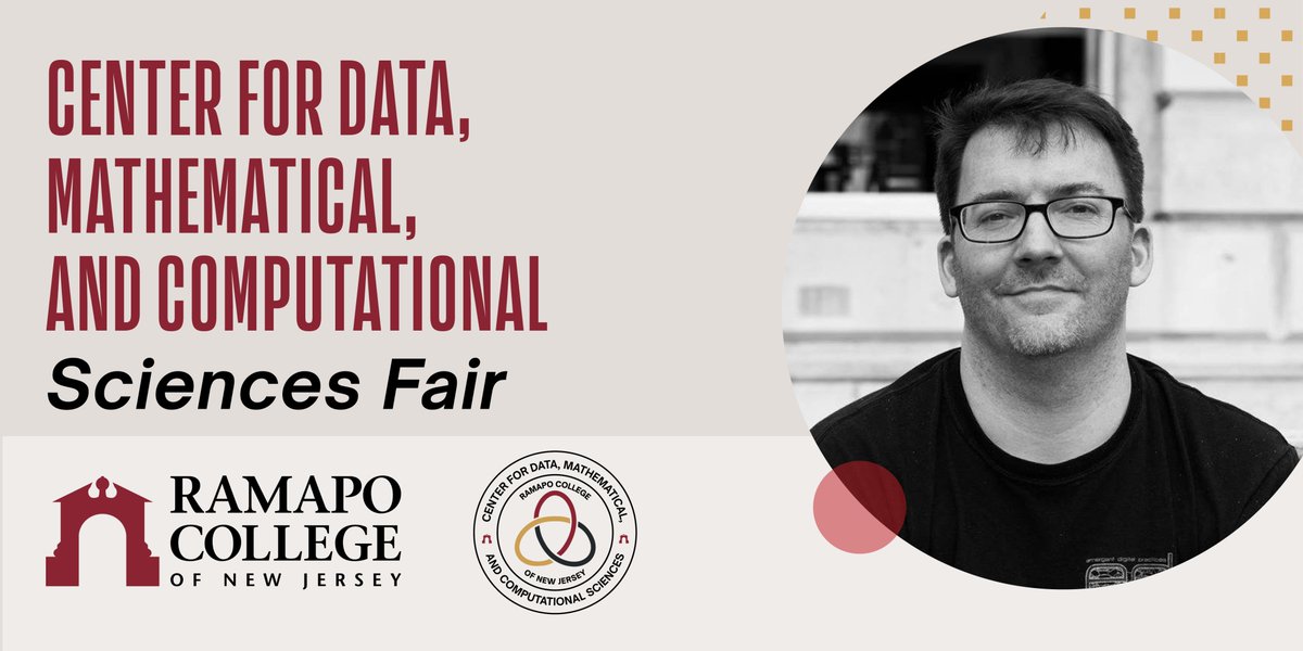 Join us for the Data, Mathematical, and Computational Sciences Fair on April 18 with #RCNJ’s MFA in Creative Music Technology program. 

Keynote by Dr. R. Luke DuBois, <a href="/nyuniversity/">New York University</a> professor and Director of Research, Integrated Design and Media. ramapo.edu/dmc-fair