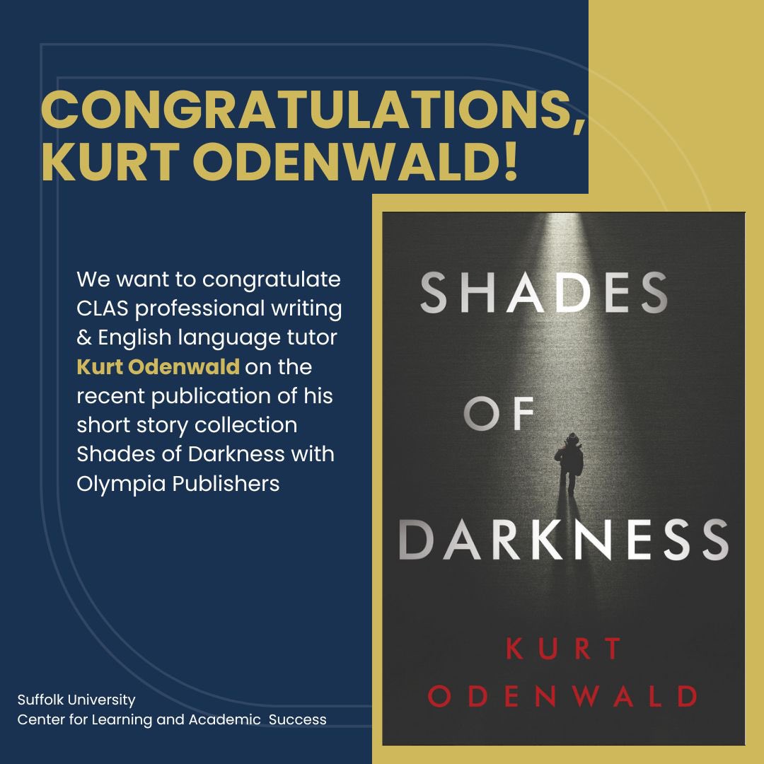Celebrating a professional tutor accomplishment! We are so proud of Kurt Odenwald and happy to have him at CLAS!