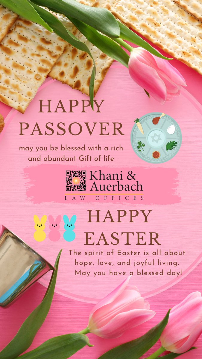 KhaniAuerbach's tweet photo. Wishing all who celebrateba peaceful and enjoyable Passover and Easter. https://t.co/oPSY2m9C1q