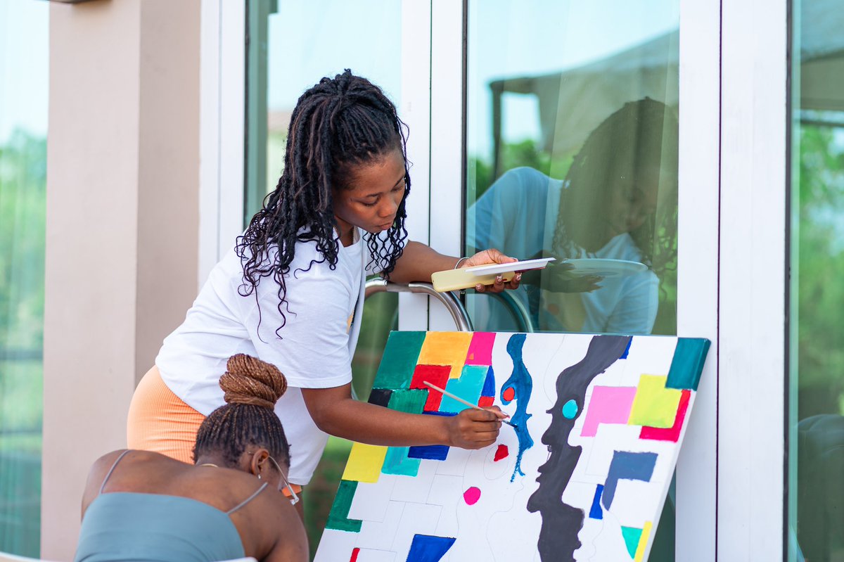 Ashesi's tweet photo. Today's Wellness Wednesday was all about fun, relaxation, and self-care!
Members of the Ashesi community enjoyed various stress-relief activities planned by the Coaching Counselling Academic &amp; Advising Unit.

 #atAshesi https://t.co/zL0TdniQCn