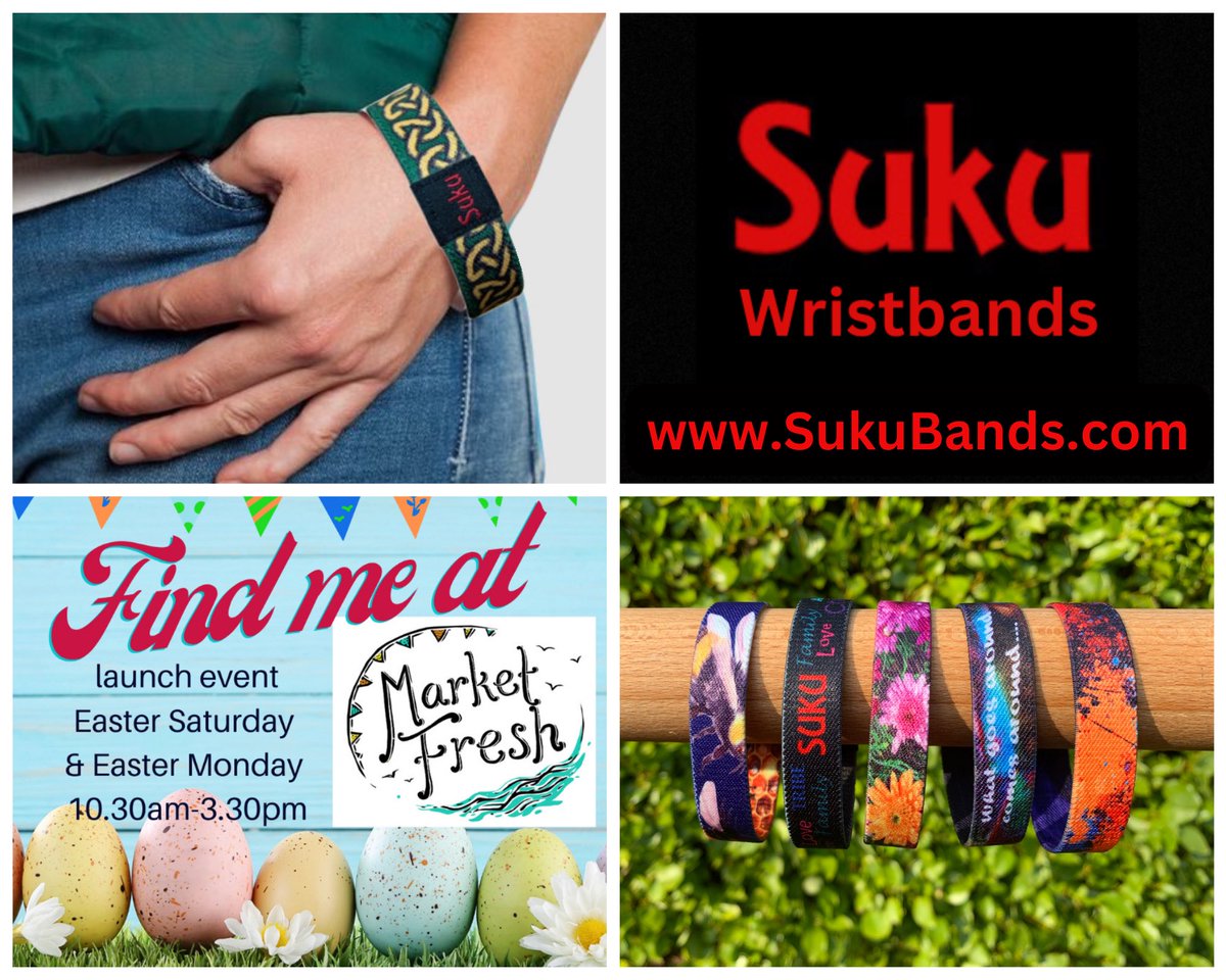 I’m excited for my stall at Market Fresh this weekend. Eek! As well as SukuBands there will be loads of other treats and temptations.  #marketfreshbangor #marketfresh #shoplocal #bangorni #bangorcity #wristbands #easterweekend #smallbusiness #positivityquotes
#mentalhealthmatters