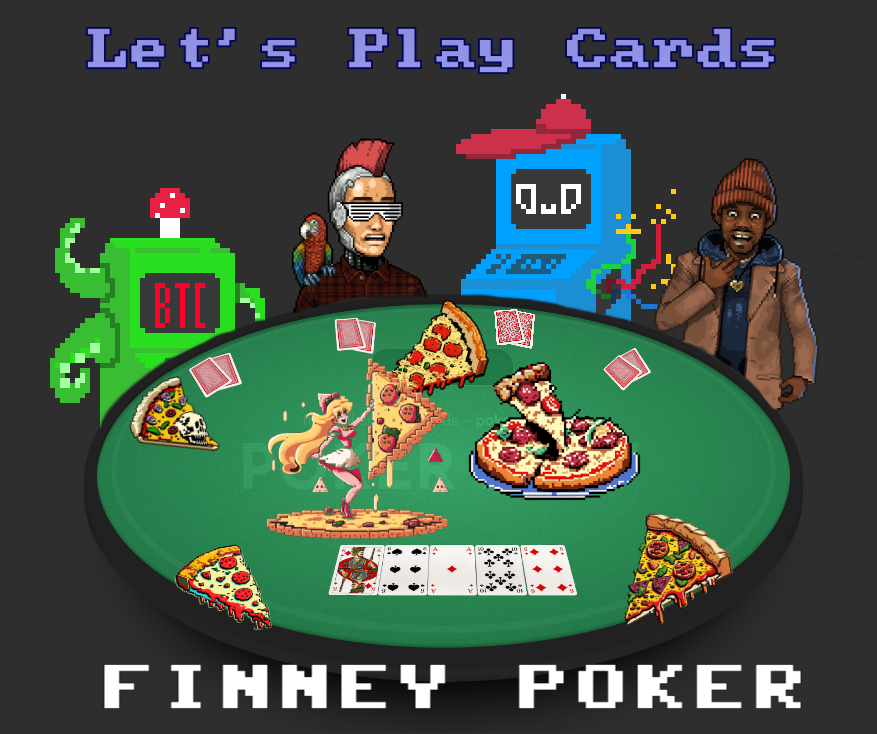 pokerfinney's tweet photo. Another great @theordgy show! 
Alpha from the @btcordinal Machine bros... @OrdinalPizzaOG  and @CryptoFinney in the house!
So, Let's play some cards https://t.co/Z3ZsILxbMG https://t.co/sYBRYvtgzk