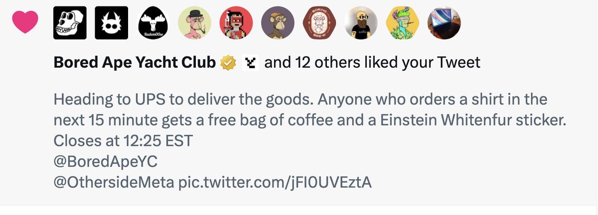 cultra's tweet photo. This.  This is why I have been using only @BoredApeYC IP for my branding.  They have supported me from day one and vice versa. I helped them get some domain names and they helped me build a brand. @otherside and them like and retweet and I in return deliver quality product 🙏 https://t.co/yVRR9tLywF