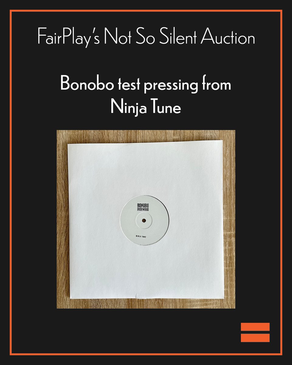 A test pressing of <a href="/si_bonobo/">Bonobo</a>'s 'Rosewood' is up courtesy of <a href="/ninjatune/">Ninja Tune</a> 

32auctions.com/organizations/…