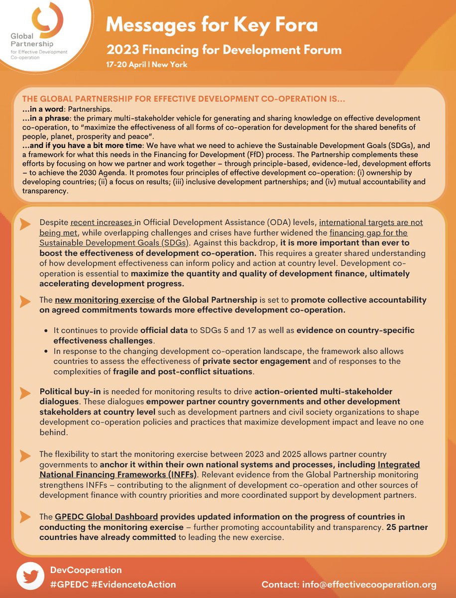DevCooperation's tweet image. COMING UP ‼️ 
2023 UN Financing for Development Forum 
📅17 - 20 April
📍New York

#DevCoop is essential to maximize the quantity and quality of development finance, ultimately accelerating development progress for #SDGs. 

What are our top 5⃣ messages for #FfD this year?