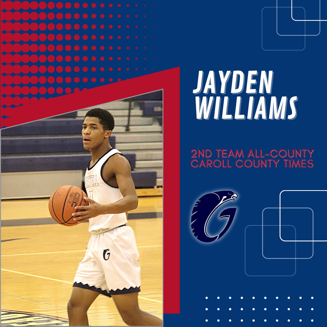 Join us in celebrating these three Falcons for their All-County recognition by the Carroll County Times.  Junior Caleb Franze &amp; Senior Tony Hicks earn first-team honors while Senior Jayden Williams earns a second-team recognition.
<a href="/gerstellmbb/">Gerstell Falcons Basketball</a>