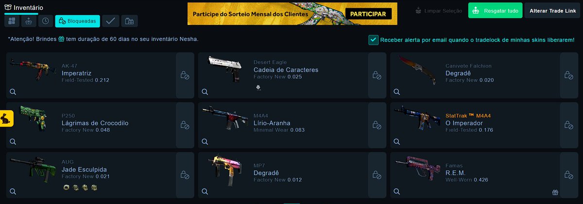 LucasFracassi's tweet image. Obrigado @Neshastore, acabei de pegar mais umas skins e ansioso para ver ela no CS2. Tmjj