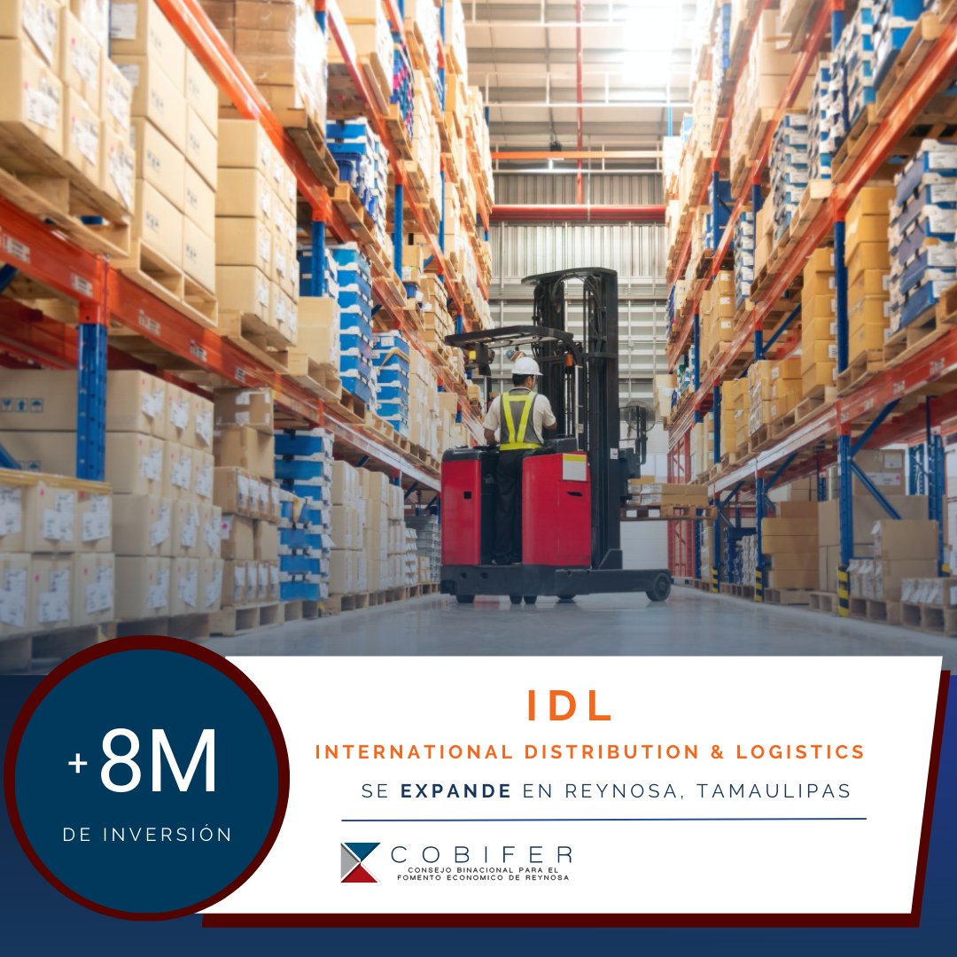 Con una inversión de más de 8 millones de dólares y en respuesta a las necesidades y demandas de las industrias, IDL expandió su presencia en México con la inauguración de una cuarta bodega 3PL en Reynosa, Tamaulipas. ⁣🔝

▪️Fuente: bit.ly/3KiLCiK
📨info@cobifer.com⁣