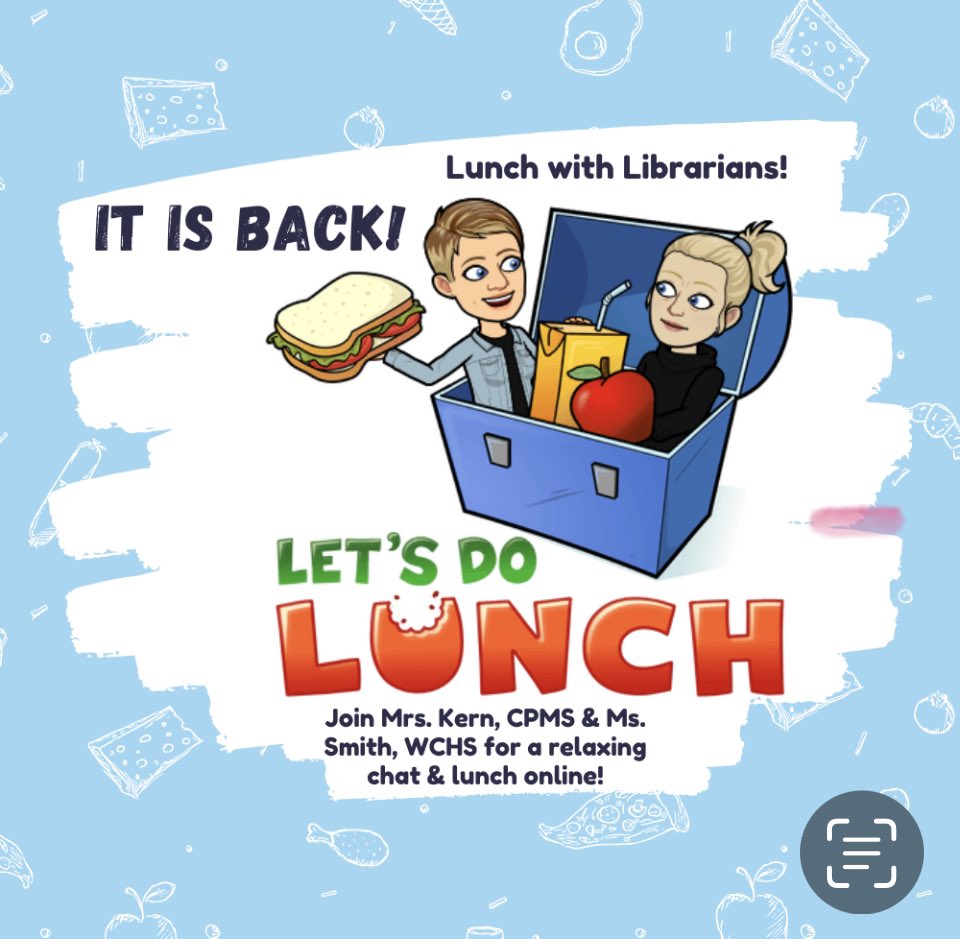 CPMSLMC's tweet image. Warriors, join Ms. Smith and me for a virtual lunch chat on a Thursday from 11-12. CPMS students can find the Google Meet link in the LMC Google Classroom at 10:50 on Thursday. #warriorsread #elearningday