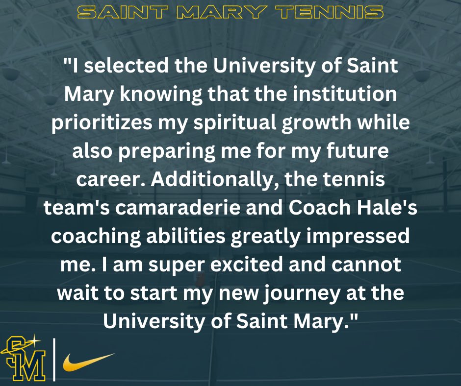 Commit alert 🚨 

The Saint Mary Men’s Tennis program is pleased to announce the commitment of Will Ogrizovich! 

#gospires