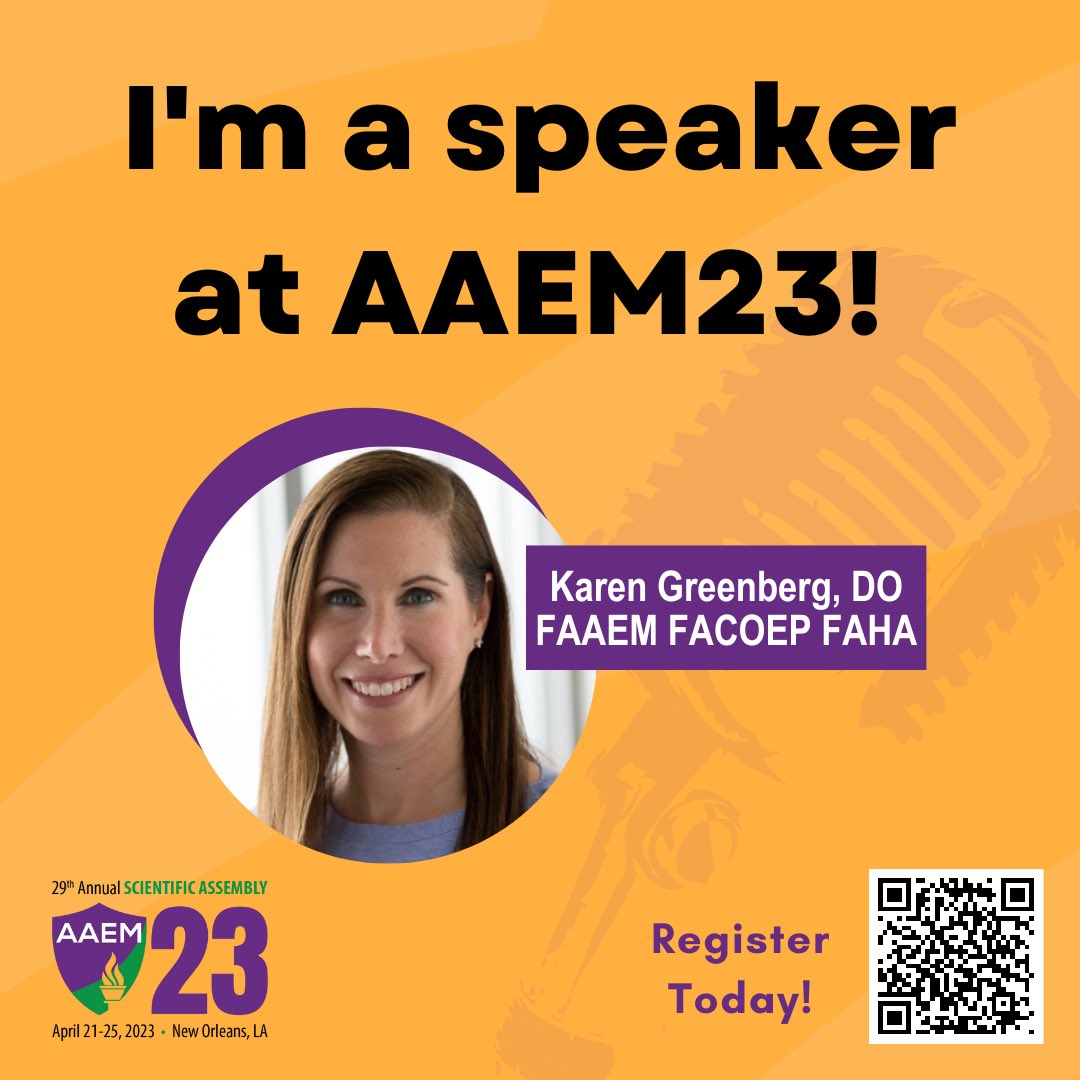 Come here me talk about Stroke in Young Adults (ages 18-44) on Monday 4/24 from 4:50-5:10 pm. Can’t wait to see you there! #AAEM23