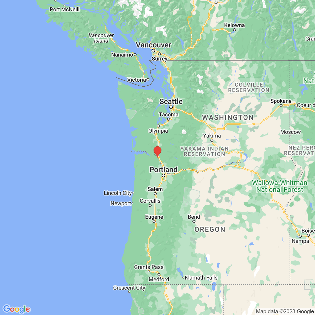 New town every hour on Twitter "Rainier, Oregon Population 2,010