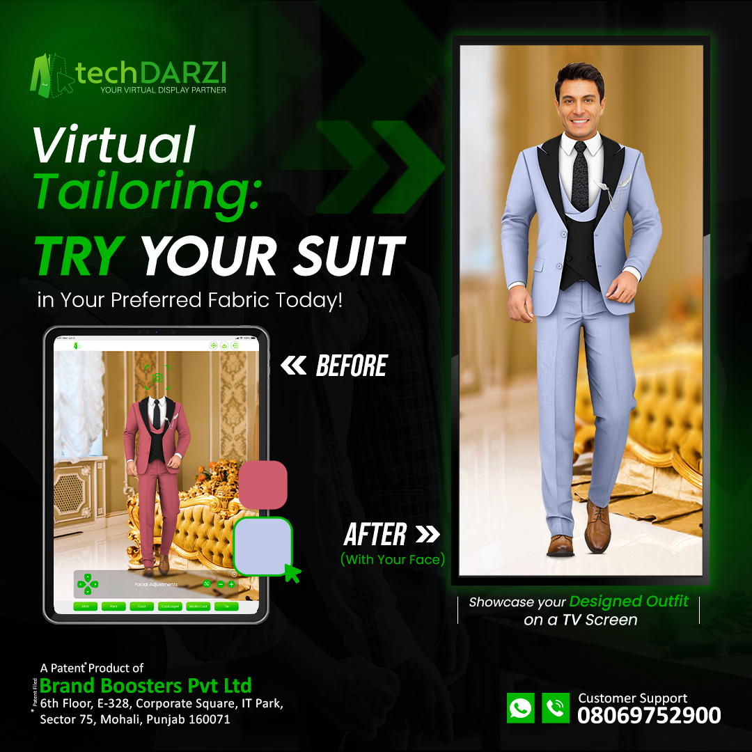 Say goodbye to the hassle of searching for the perfect outfit.
.
.
.
#virtualtailoring #customfit #perfectfit #onlinefashion #menswear #tuxedo #tailoring #bespoketailoring #customtailoring #tailoringneeds #fabric #fabricdesign #fabrics #fashion #techdarzi #ootd #trend #explore