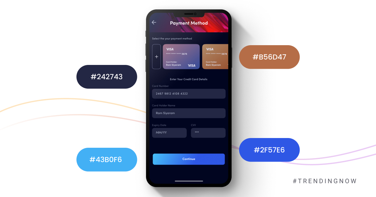 design__studio's tweet image. Looking for a new way to make your website pop? 🔍🖥️ Check out the latest trending dark UI color palette! 😎🎨 Perfect for creating a bold, edgy look that&apos;s sure to stand out. 😍 

#DarkUI #ColorPalette #WebDesign #BoldAndEdgy #TrendingNow