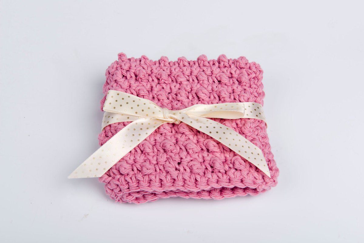 Crochet Washcloth- Spa Scrubbie- Exfoliating Crochet Cotton- Bathing Accessory - pink tuppu.net/7f59822a #GwensHomemadeGifts #etsygifts #bestofetsy #etsyclub #etsysale #EtsySeller #shopsmall #Etsy #handmadegifts