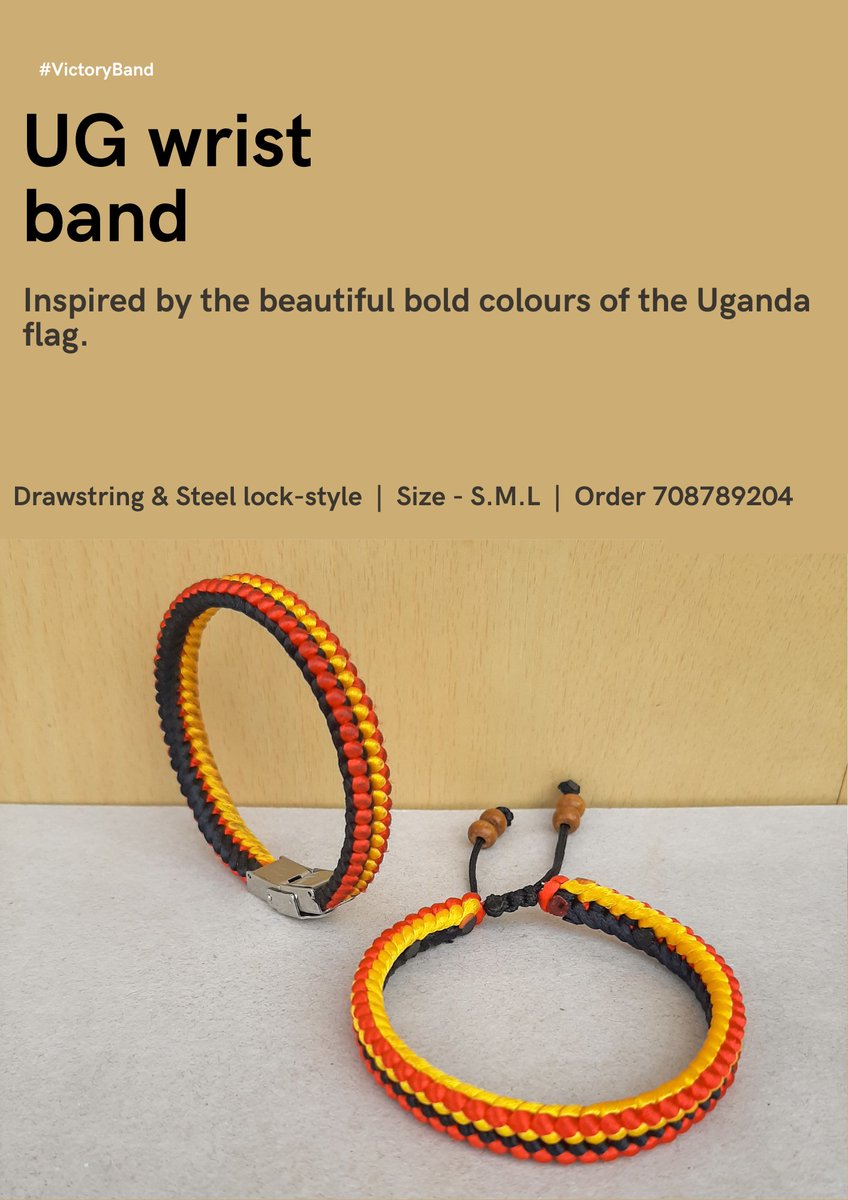 hypervictorious's tweet photo. #LetsMarketUganda Campaign📢.

Funds from sale of this unique wrist wear are given towards boosting the #Marketing of Uganda's Tourism. Buy to support &amp; Wear to inspire

#ExploreUganda #ExploretheWest #Humblebegining https://t.co/zD0p3omHdK