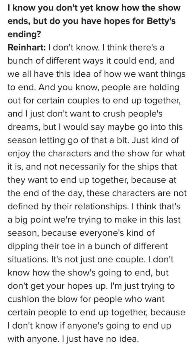 crimsonclover90's tweet photo. This was the nicest way she could say #bugdead &amp; they still think it was for us even though she said we would be well fed, that the barchie of it all was full circle, they filmed a lot this season &amp; one of their scenes made her cry &amp; that the relationships were still grounded 😭 https://t.co/tqFpf9xUtK