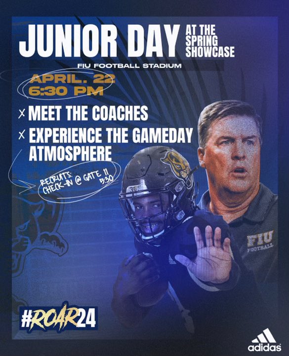 Happy to say I’ll be attending junior day at FIU thanks to <a href="/coachPJGibbs/">Coachgibbs M.ED</a> <a href="/Coach_Dyer/">Justin Dyer</a> <a href="/CoachBigica/">Nick Bigica</a> <a href="/Coach_Fields53/">Jacob Fields</a> <a href="/CoachKleinmeyer/">Tommy Kleinmeyer</a> <a href="/jay_macintyre11/">Jay MacIntyre</a>