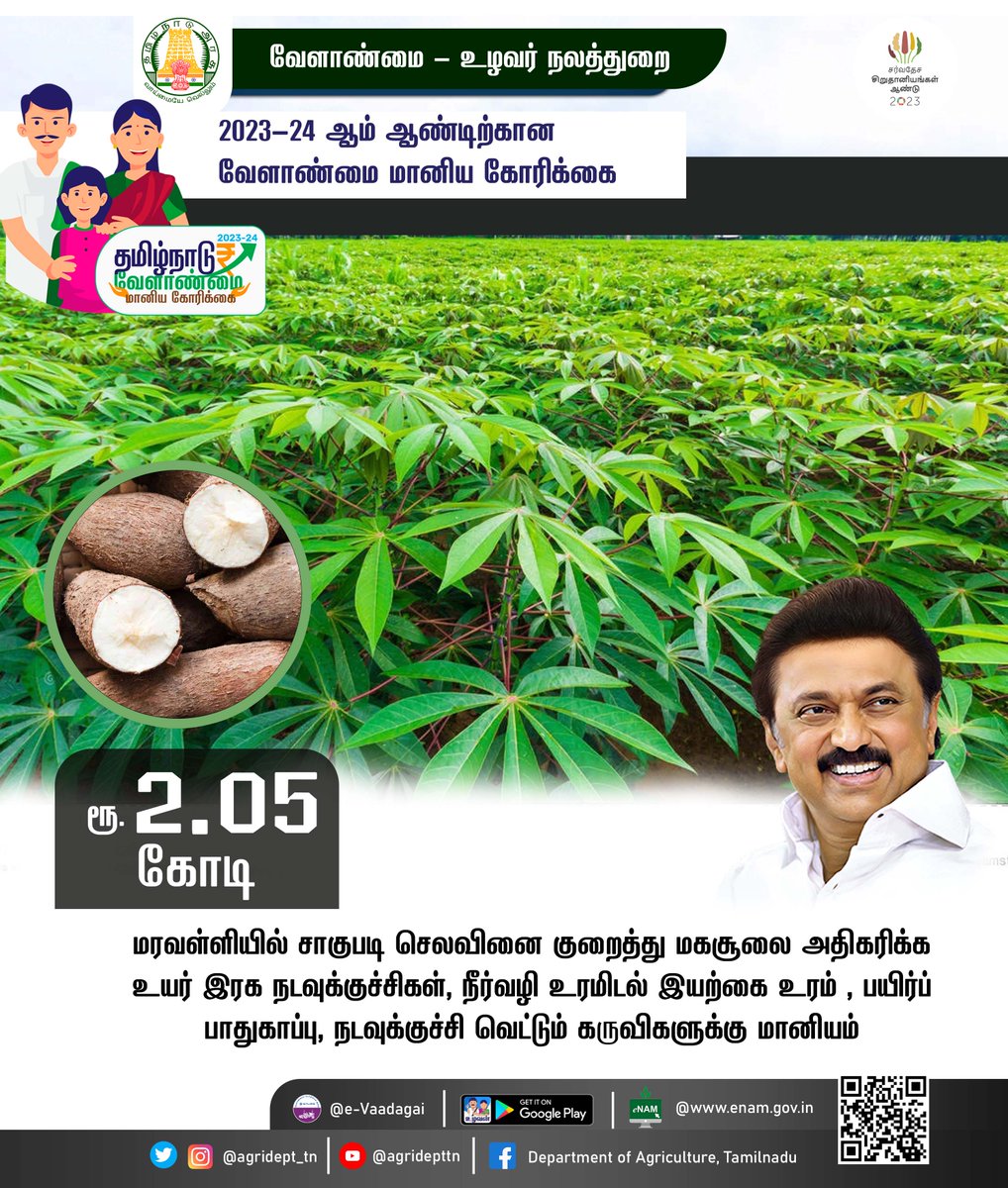 doa_tn's tweet photo. 2023-24 ஆம் ஆண்டிற்கான வேளாண்மை மானிய கோரிக��கை
#TNAgriDemand2023-2024   #CMMKSTALIN #TNDIPR @CMOTamilnadu
@mkstalin @MRKPanneer
@TNHORTICULTURE @tn_agriengg
@tnagrimarketing @TNDIPRNEWS https://t.co/BU7bd0gqJC