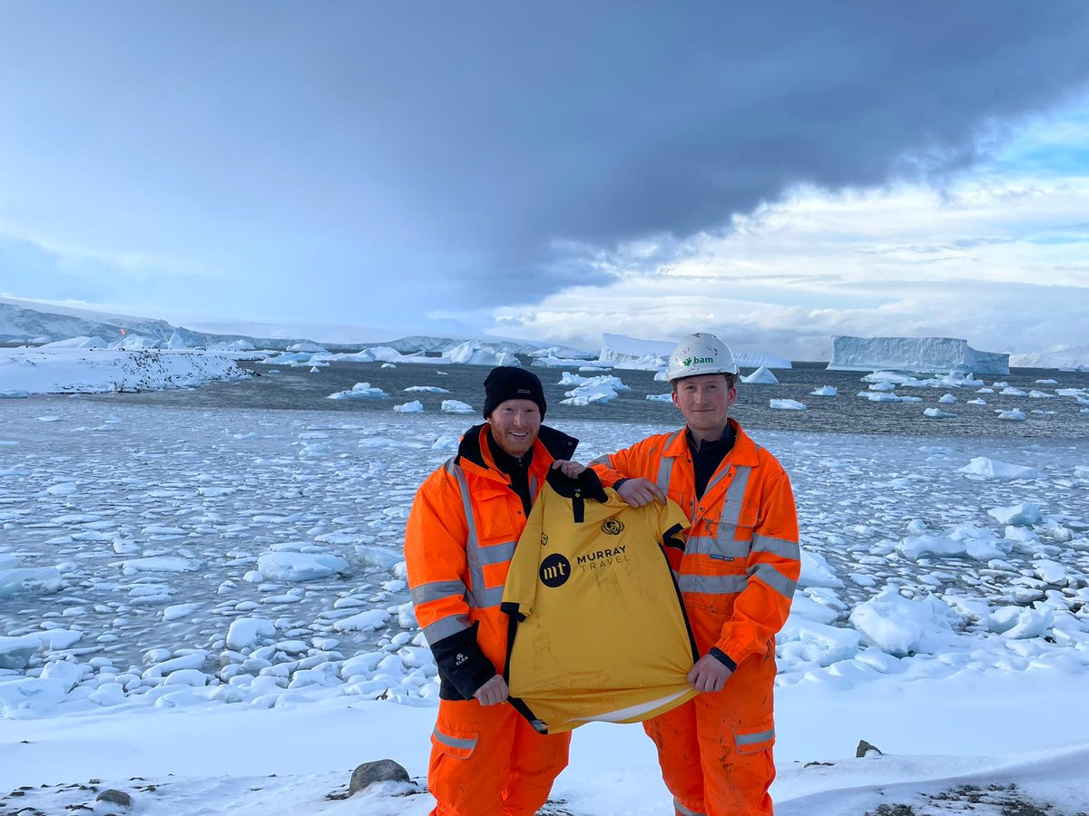 A Highland League first?

Our home shirt has made it all the way to the South Pole!

Reserves Team players Euan Logan (right) and Kyle Torrie are currently working at the Rothera Research Station in Antarctica and took our home shirt with them.

#ncfc #nairncounty #ItsaNairnThing
