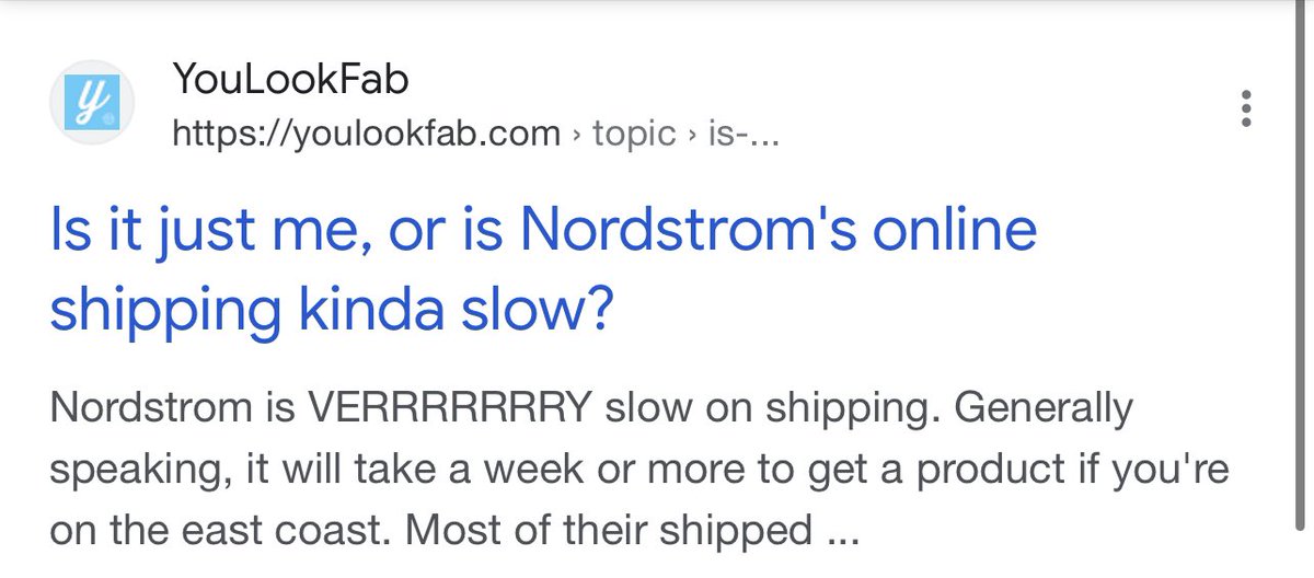 nycmusicwriter's tweet image. Indeed! @Nordstrom - I am returning an item because I won’t have it in time.  It was ordered two weeks ago!  #tooslow #dobetter