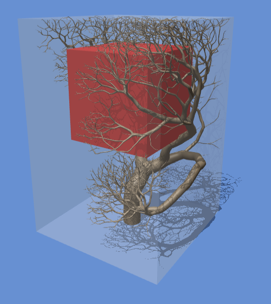 jobtalle's tweet photo. I'm implementing obstacles and bounding volumes for my #procedural tree growth algorithm 🌳 https://t.co/AYFIzl602a
