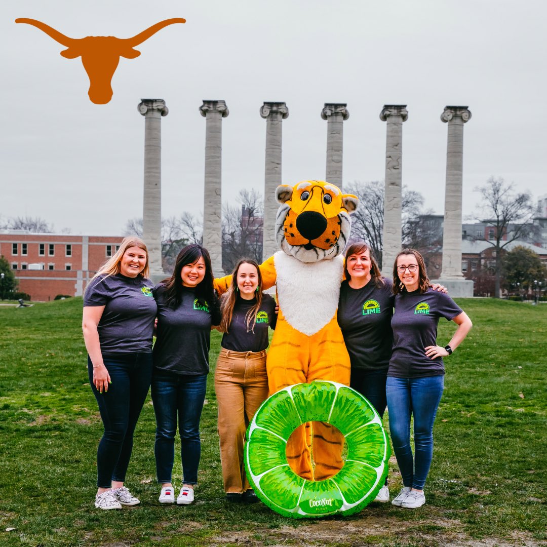 LIMEphd's tweet photo. It's LIME Time! LIMErs gathered together at Mizzou to learn about writing conference proposals, journal acceptance and rejections, and how to begin building their research line. We even got a chance to pose with Truman! #limephd @EricaLembke @KetterlinGeller @sarahpowellphd https://t.co/8oYsT9Ft7U