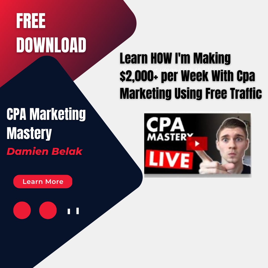 emay_smith's tweet photo. CPA Affiliate Secrets Exposed:
Learn How I’m Making $2,000+ Per Week
With CPA Marketing Using FREE Traffic

EVEN IF YOU’RE A COMPLETE BEGINNER, WITHOUT EXPERIENCE OR TECHNICAL SKILLS.
Learn More
https://t.co/w7eHYiNYcS
#NewYork #Mario #cpa https://t.co/KPk0mhvEmv