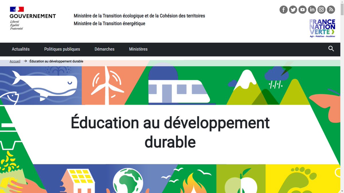 Les ressources du Ministère de la transition écologique sont disponibles à l’adresse suivante :
ecologie.gouv.fr/ressources-ped…