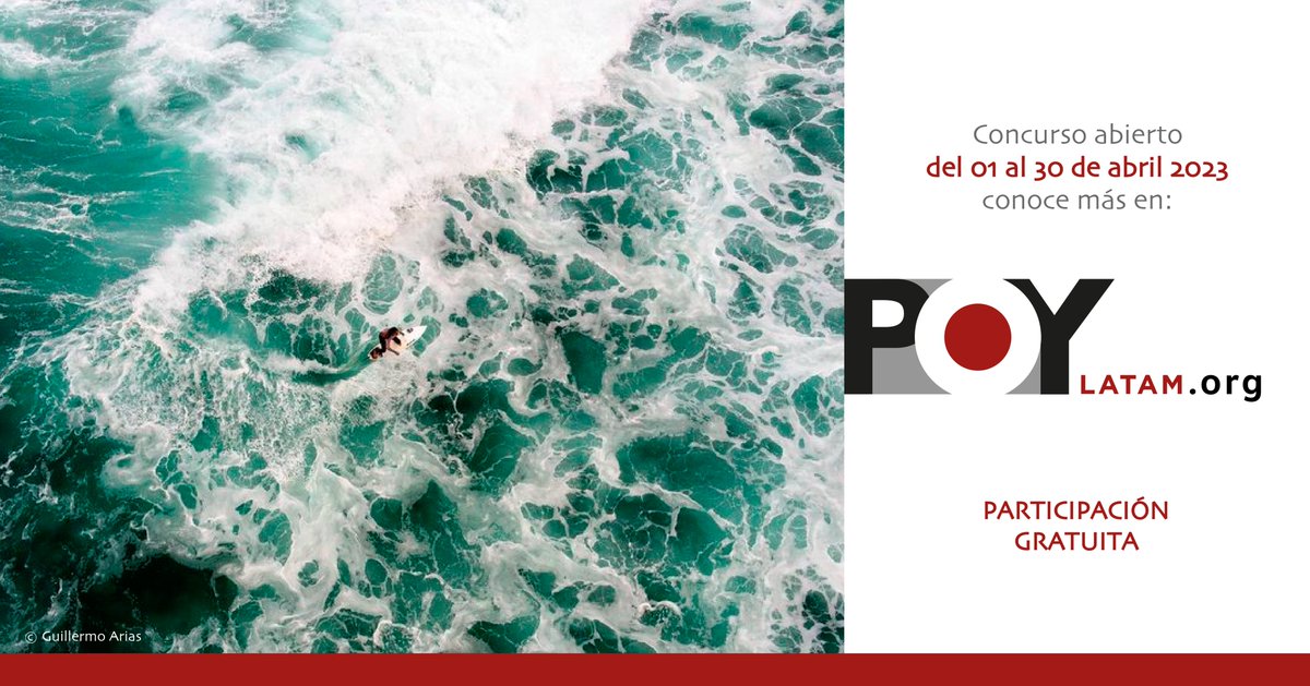 📌 #POYLatam2023 📣 @POYLatam, el concurso para creadores visuales más prestigioso de Iberoamérica recibe inscripciones gratuitas hasta el 30 de abril. Más info: poylatam.org Partner comunicación: @SolipsisArt