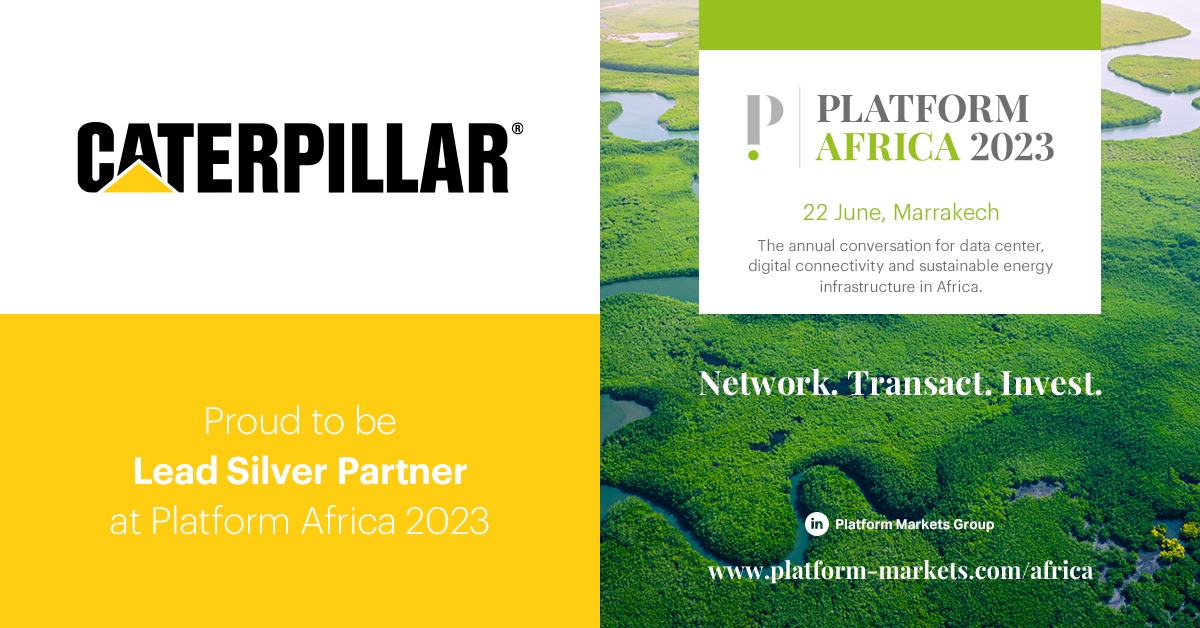 We’re delighted to announce Caterpillar as a lead Silver Partner for the upcoming event Platform Africa, hosted in Marrakesh on 22 June 2023.

Reserve your place now at→ l8r.it/IPRF

Network. Transact. Invest.