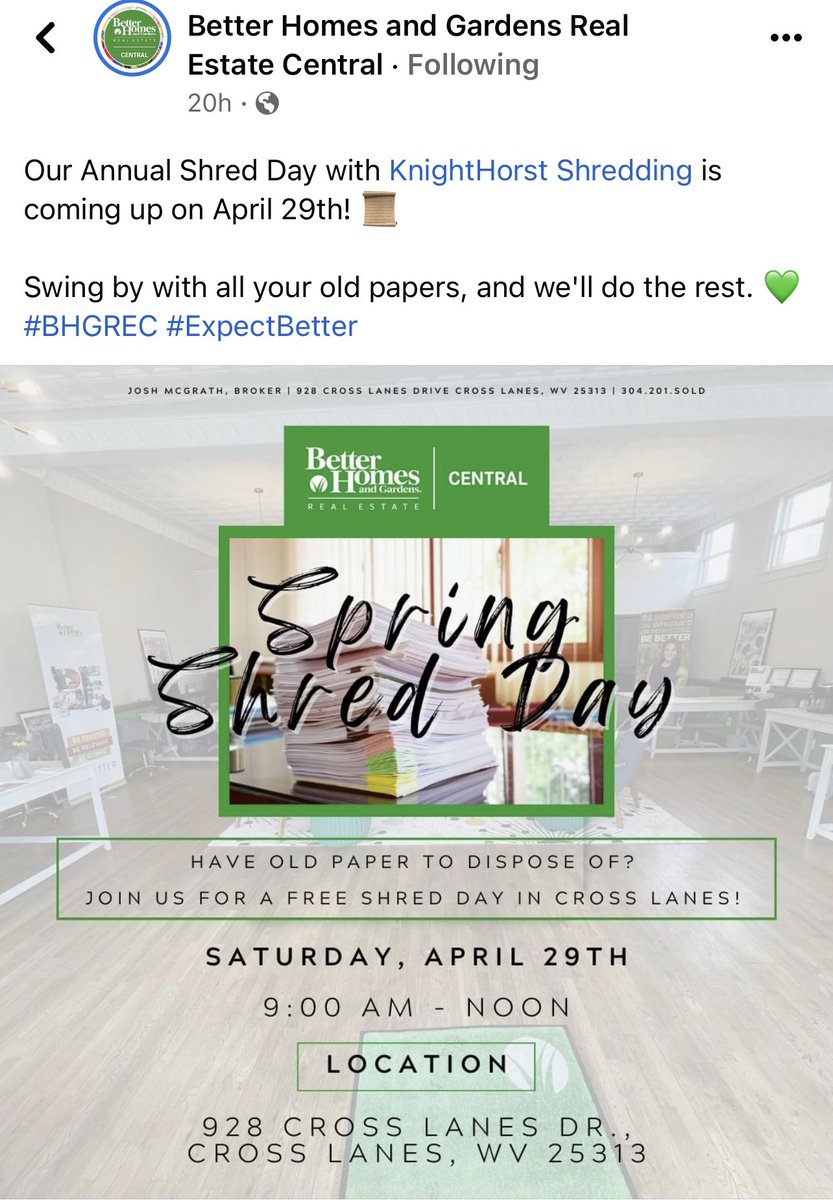 KnightHorst's tweet photo. Free Shred Event coming up in Cross Lanes, WV

#knighthorstshredding #knighthorstmobileshredding #shredevent #westvirginia https://t.co/Vi1U9QVPIZ