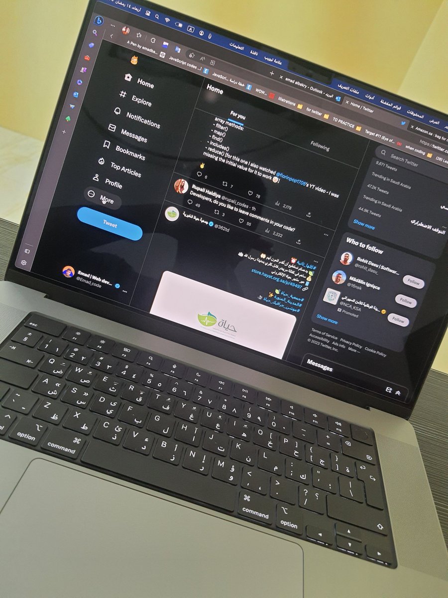 Emad_code's tweet image. Well, this is my first device from @Apple : #Mac M1 pro
and I am so satisfied with it, it went beyond my expectations
let me tell you 7 reasons why it is great for coding: