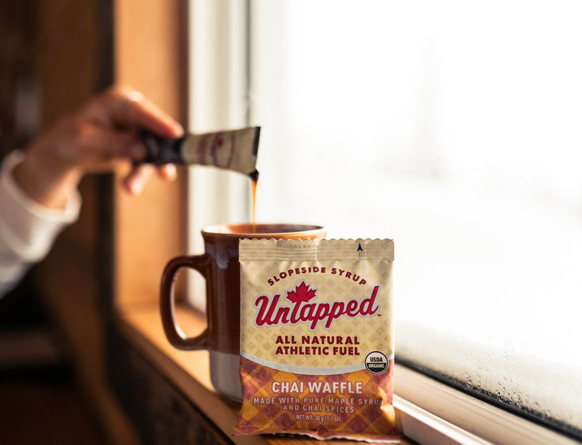 Add a kick to your week. Chai Waffles use an authentic Masala chai spice blend to add zip to your snacking, but there's no tea, so no caffeine. And Coffee UnTapped into your coffee is the red eye coffee you've been waiting for. untapped.cc/shop 📸 Connor Burkesmith