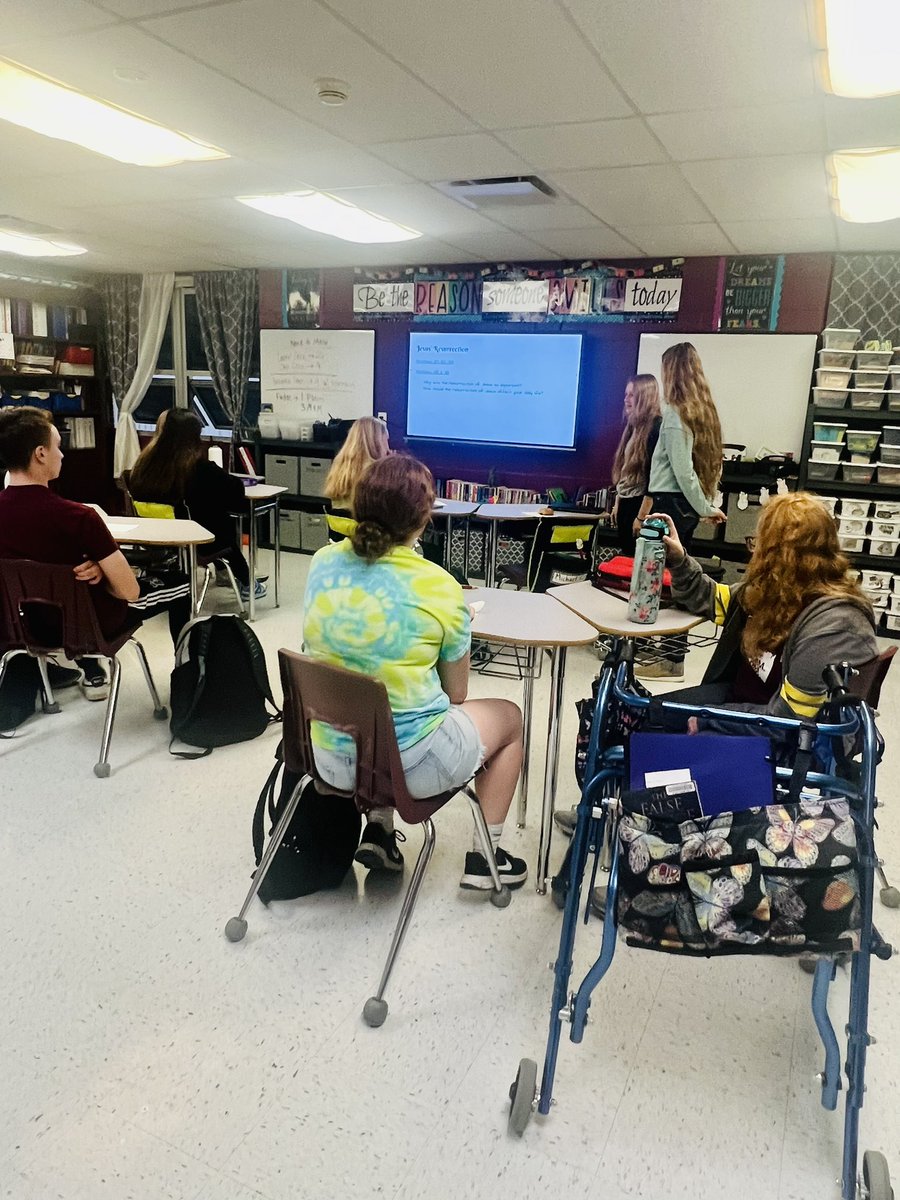 FCA discussed why we celebrate Easter this weekend! Great job leading us today, ladies! #FCA #redbud132 #redbudhs